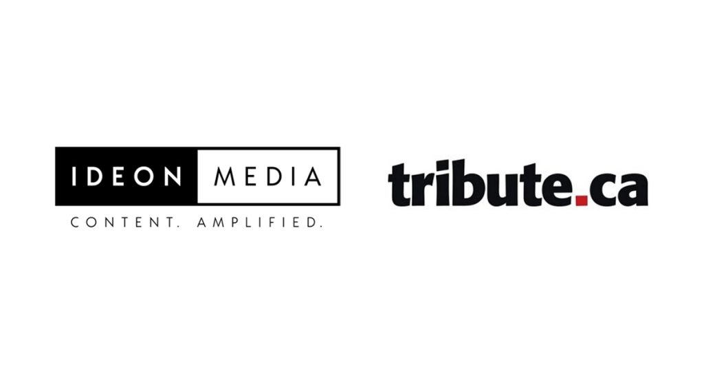 Ideon Media announces exclusive ad sales representation of Tribute Entertainment Media in Canada