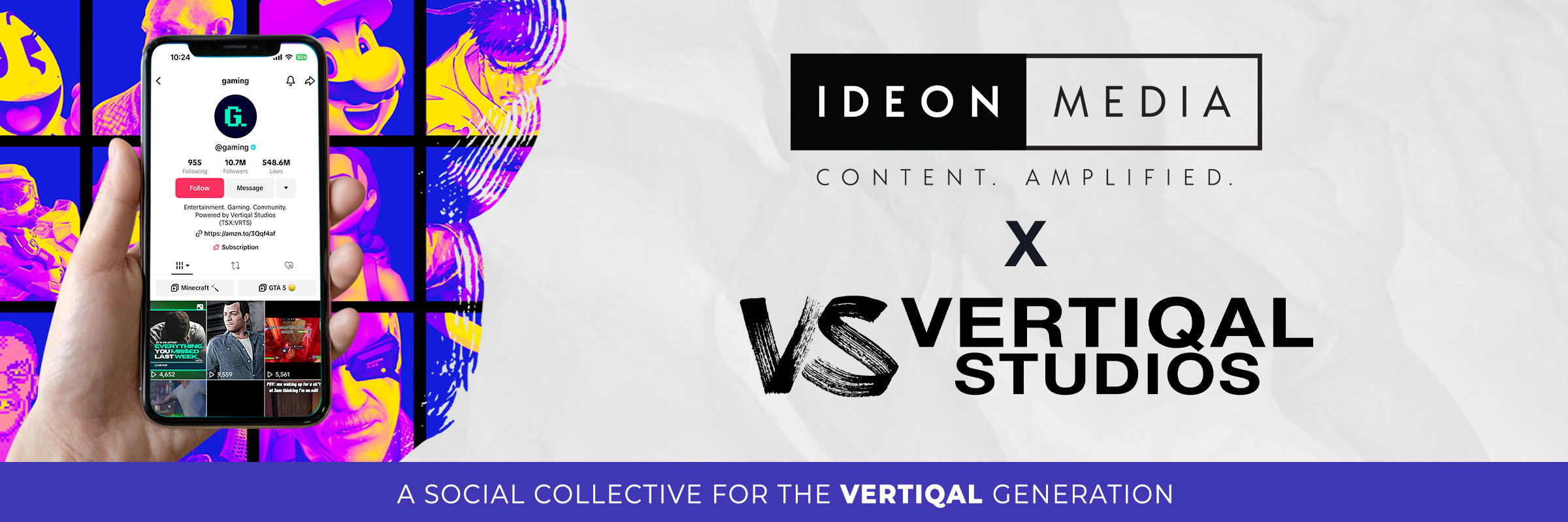 Vertiqal Studios Signs Ideon Media to Lead Canadian Digital Ad Sales Efforts